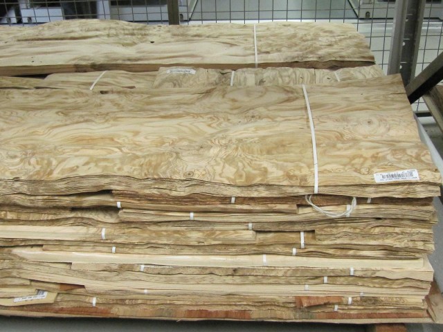 Bentley works, Crewe - stacks of veneer for woodwork