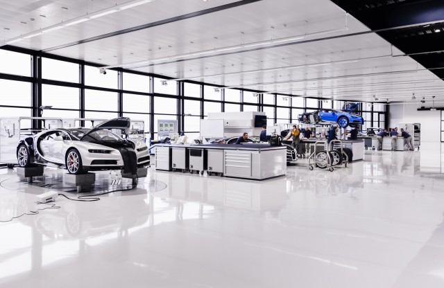 Bugatti Chiron production in Molsheim, France