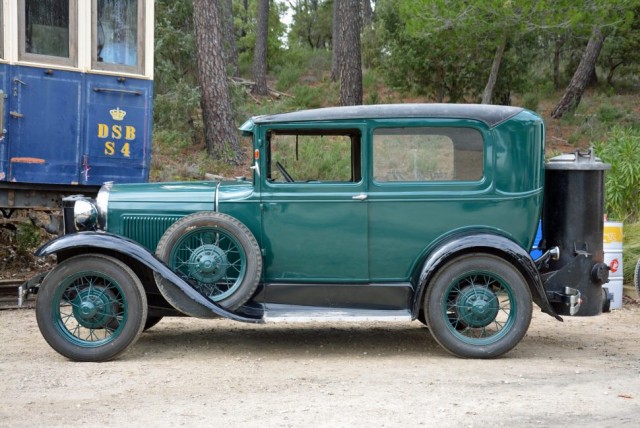 Ford Model A equipped with wood-gas generator system (Photo by Ronan Glon, Hemmings)