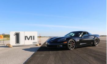 Electric Corvette reaches 209 mph, sets new standing mile speed record