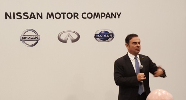 Nissan CEO Carlos Ghosn at 2016 New York Auto Show roundable discussion