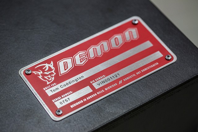 Teaser for 2018 Dodge Challenger SRT Demon debuting at 2017 New York auto show