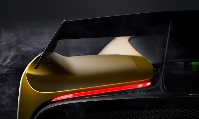 Teaser for Fittipaldi EF7 Vision Gran Turismo by Pininfarina debuting at 2017 Geneva auto show