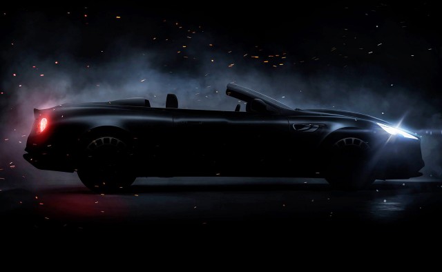 Teaser for Kahn Design WB12 Vengeance Volante debuting at 2017 Geneva auto show