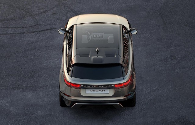Teaser for Land Rover Range Rover Velar debuting at 2017 Geneva auto show