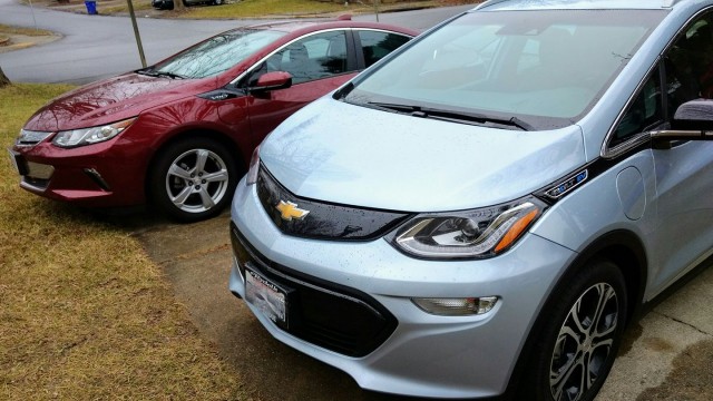 2017 Chevrolet Bolt EV electric car, owned by Brian Ro, Columbia, Maryland