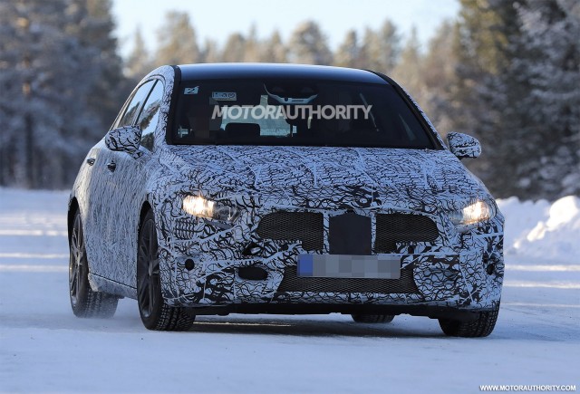 2018 Mercedes-Benz A-Class hatchback spy shots - Image via S. Baldauf/SB-Medien