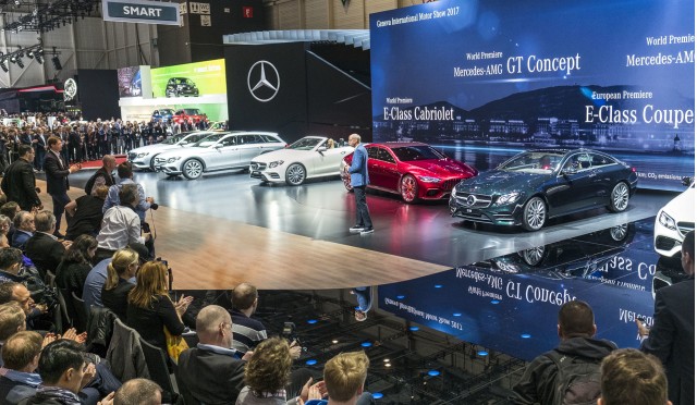 Dieter Zetsche on the Mercedes-Benz stand at the 2017 Geneva auto show