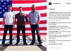 Rutledge Wood Instagram post