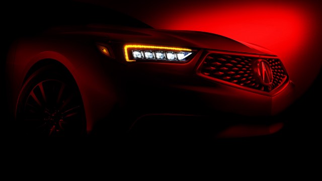 Teaser for 2018 Acura TLX debuting at 2017 New York auto show