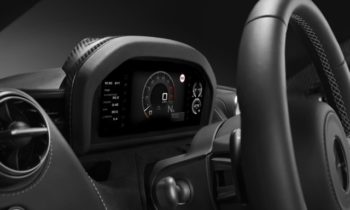 McLaren’s new dash features an instrument cluster that folds away
