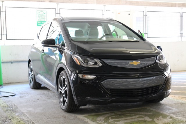 2017 Chevrolet Bolt EV electric car at EVgo fast-charging station, Newport Centre, Jersey City, NJ 2017 Chevrolet Bolt EV electric car at EVgo fast-charging station, Newport Centre, Jersey City, NJ