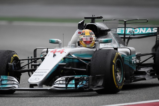 Mercedes AMG’s Lewis Hamilton at the 2017 Formula One Chinese Grand Prix