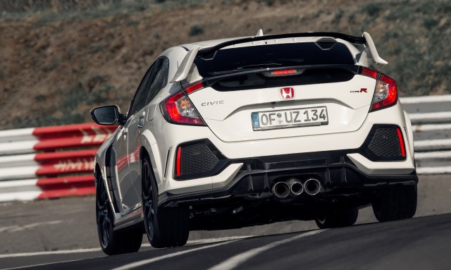 2017 Honda Civic Type R during April 3, 2017 Nürburgring record attempt