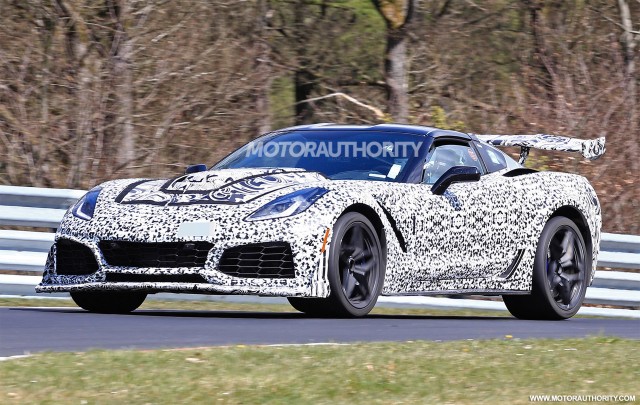 2018 Chevrolet Corvette ZR1 spy shots - Image via S. Baldauf/SB-Medien