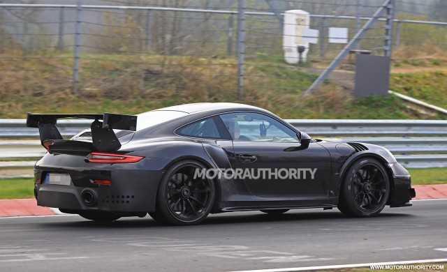2018 Porsche 911 GT2 spy shots - Image via S. Baldauf/SB-Medien