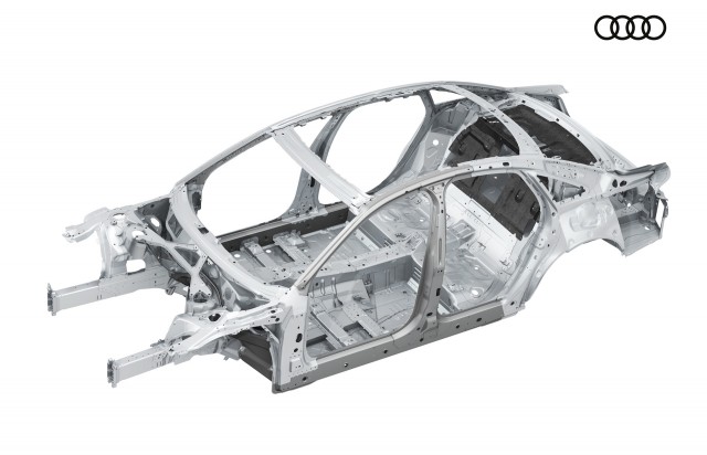 Fourth-generation Audi A8’s multi-material spaceframe