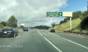 Tesla Model 3 caught on video during daylight testing