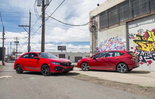 2017 Subaru Impreza vs. 2017 Honda Civic