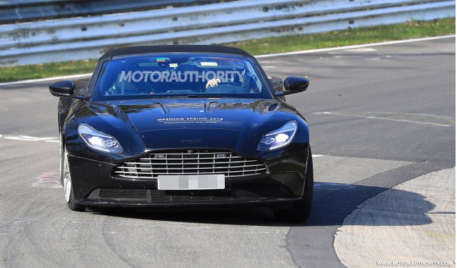 2018 Aston Martin DB11 Volante spy shots - Image via S. Baldauf/SB-Medien
