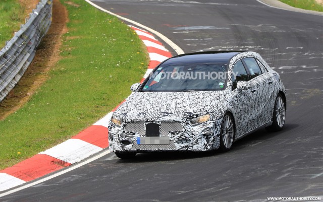 2018 Mercedes-Benz A-Class hatchback spy shots - Image via S. Baldauf/SB-Medien