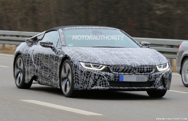 2019 BMW i8 Roadster spy shots - Image via S. Baldauf/SB-Medien