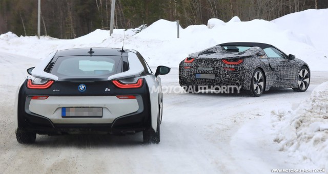 2019 BMW i8 Roadster spy shots - Image via S. Baldauf/SB-Medien
