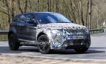 2020 Land Rover Range Rover Evoque spy shots