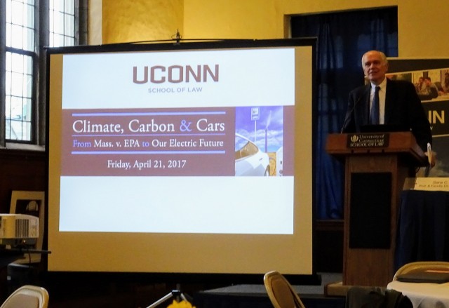 Attorney James Milkey speaks at Univ of Connecticut Conference on Climate, Carbon & Cars, Apr 2017 Attorney James Milkey speaks at Univ of Connecticut Conference on Climate, Carbon & Cars, Apr 2017