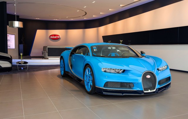Bugatti showroom in Dubai