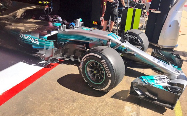 Mercedes AMG at the 2017 Formula One Spanish Grand Prix
