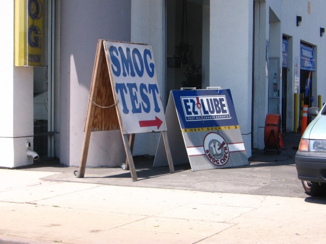 Smog test, California, courtesy Flickr user viewfrom52