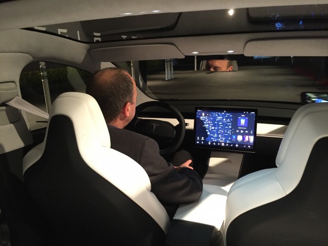Tesla Model 3 design prototype - piloted by VP Doug Field Tesla Model 3 design prototype - piloted by VP Doug Field