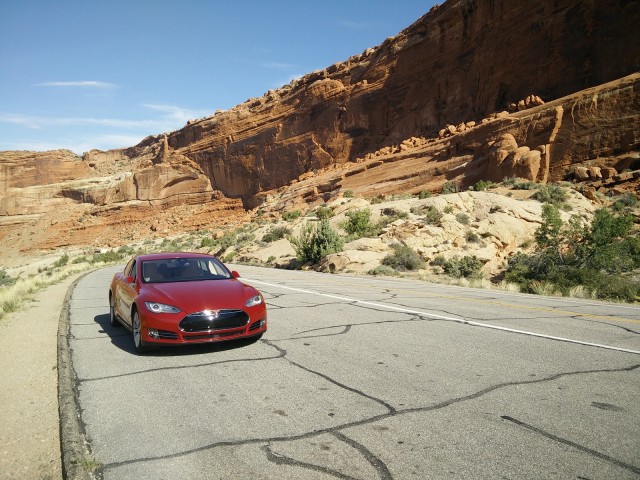 2015 Tesla Model S P85D, May 2015 [photo: George Parrott]