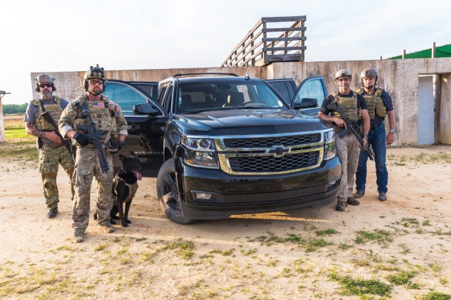 2017 Chevrolet Tahoe and Suburban Midnight Editions at The Range Complex in Raleigh, North Carolina