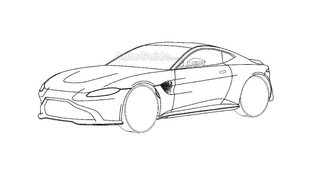 2018 Aston Martin Vantage patent drawing - Image via Autoguide