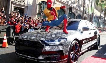 2019 Audi A8 shows up at “Spider-Man: Homecoming” premiere