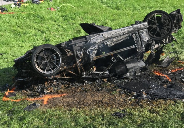 Crashed Rimac Concept_One driven by Richard Hammond - Image via ‘The Grand Tour’