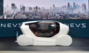NEVS presents InMotion self-driving city car concept at 2017 CES Asia