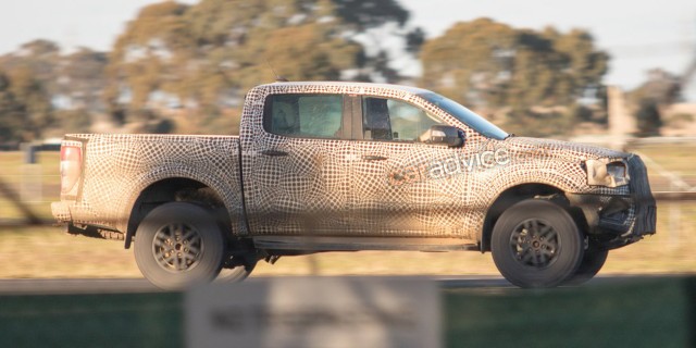 Prototype for potential 2019 Ford Ranger Raptor - Image via CarAdvice