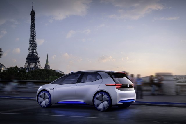 Volkswagen I.D. electric car concept, 2016 Paris auto show