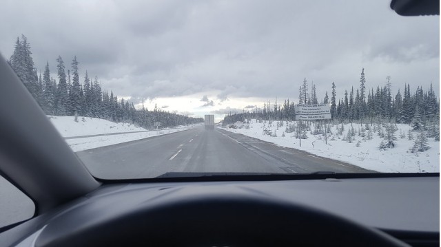 2017 Chevrolet Bolt EV electric car on Coquilhalla Highway, BC, Canada, May 2017 [Boyd/Hetherington]