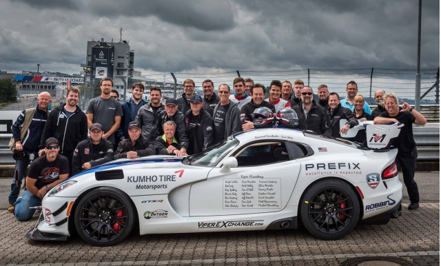 2017 Dodge Viper ACR in preparation for Nürburgring lap record attempt - Image via Prefix