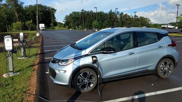 Charging Chevy Bolt EV before trip across Maryland [image: Brian Ro]