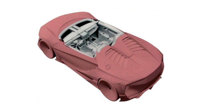 Patent drawing for mid-engine sports car filed by Honda - Image via Motor1
