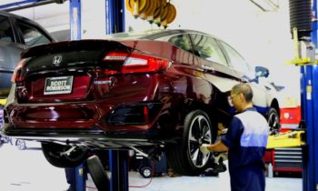 How do you service a hydrogen fuel-cell car at a dealer?