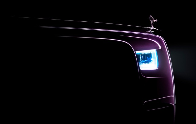 Teaser for 2018 Rolls-Royce Phantom debuting on July 27, 2017