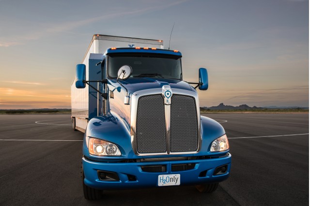 Toyota 'Project Portal' proof-of-concept hydrogen fuel-cell powered semi tractor, for Port of LA
