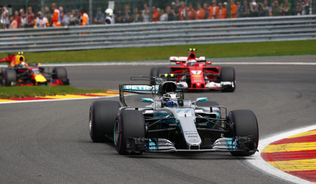 Mercedes AMG’s Lewis Hamilton at the 2017 Formula 1 Belgian Grand Prix