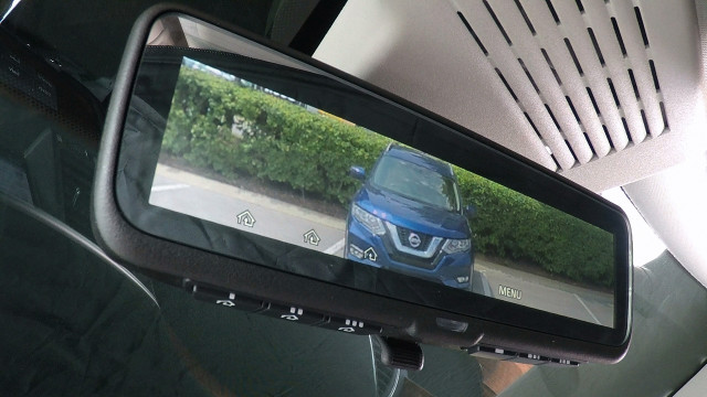Nissan’s video-streaming rearview mirror